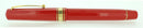 CIRCA 1998 OMAS MILORD 12 SIDED FACETED RED FOUNTAIN PEN IN BOX NEAR MINT OFFERED BY ANTIQUE DIGGER