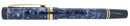 1998 PARKER DUOFOLD INTERNATIONAL BLUE MARBLE FOUNTAIN PEN 18K FINE NIB NEW IN BOX OFFERED BY ANTIQUE DIGGER