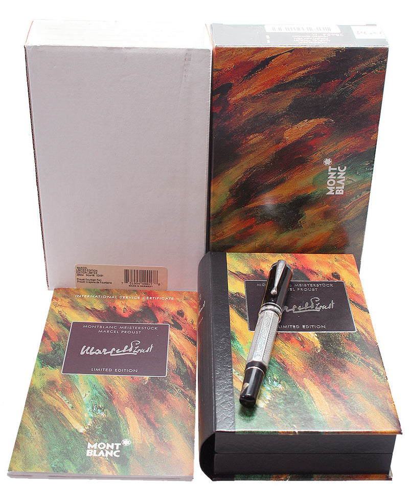 1999 MONTBLANC MARCEL PROUST LIMITED EDITION MEISTERSTUCK FOUNTAIN PEN W/BOXES OFFERED BY ANTIQUE DIGGER