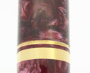 1999 PARKER DUOFOLD CENTENNIAL RED MARBLED 18K MEDIUM LEFT OBLIQUE NIB FOUNTAIN PEN OFFERED BY ANTIQUE DIGGER