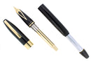 SHEAFFER LEGACY BLACK LAQUE FOUNTAIN PEN 18K MED NIB NEVER INKED NOS OFFERED BY ANTIQUE DIGGER