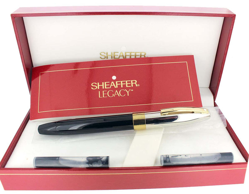 CIRCA 1999 SHEAFFER LEGACY 2 FOUNTAIN PEN PALLADIUM CAP 18K MED NIB MINT IN BOX NEVER INKED OFFERED BY ANTIQUE DIGGER