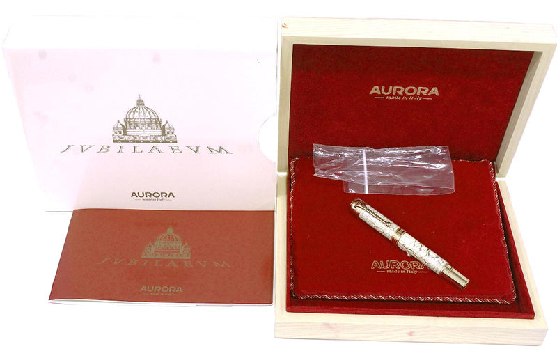2000 AURORA JUBILAEUM LIMITED EDITION 966/2000 FOUNTAIN PEN NEVER INKED BOXED MINT OFFERED BY ANTIQUE DIGGER