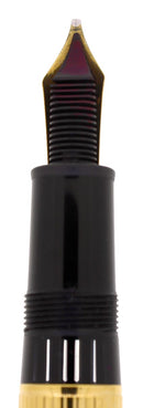 C2001 MONTBLANC 146 MASTERPIECE LEGRAND SOLITAIRE STERLING VERMEIL LINED PATTERN 18K OBB NIB FOUNTAIN PEN OFFERED BY ANTIQUE DIGGER