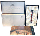 2002 PARKER DUOFOLD INTERNATIONAL RED MOSAIC FOUNTAIN PEN 18K NIB NEW IN BOX OFFERED BY ANTIQUE DIGGER