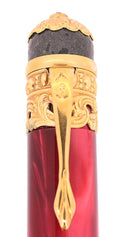 2002 ANCORA LIMITED EDITION 38/88 VEZUVIO RED FOUNTAIN PEN 18K FINE NIB MINT OFFERED BY ANTIQUE DIGGER