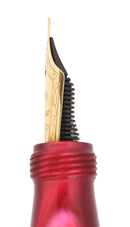 2002 ANCORA LIMITED EDITION 38/88 VEZUVIO RED FOUNTAIN PEN 18K FINE NIB MINT OFFERED BY ANTIQUE DIGGER