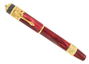 2002 ANCORA LIMITED EDITION 38/88 VEZUVIO RED FOUNTAIN PEN 18K FINE NIB MINT OFFERED BY ANTIQUE DIGGER