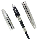 2003 SHEAFFER LEGACY HERITAGE PALLADIUM DEEP CUT LINED 18K FINE NIB FOUNTAIN PEN MINT OFFERED BY ANTIQUE DIGGER
