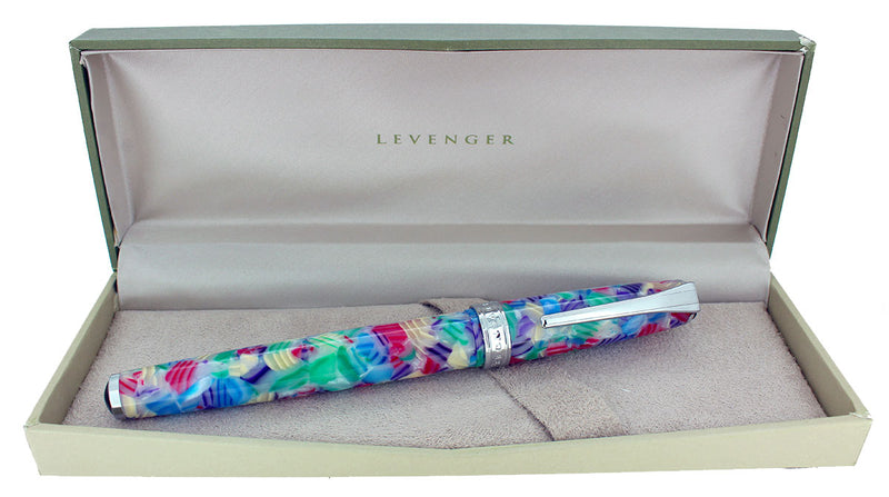 CIRCA 2008 LEVENGER TRUE WRITER CARNIVAL FOUNTAIN PEN NOS MINT IN BOX OFFERED BY ANTIQUE DIGGER
