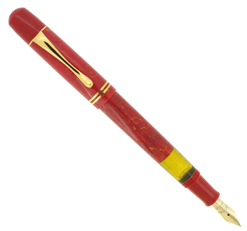 2017 PELIKAN M100N BRIGHT RED SPECIAL EDITION FOUNTAIN PEN NEAR MINT OFFERED BY ANTIQUE DIGGER