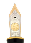 2022 PELIKAN M1000 SOUVERAN GOLD TRIM 18C F-BBB 2.03MM FLEX NIB BLACK FOUNTAIN PEN MINT NEW IN BOX OFFERED BY ANTIQUE DIGGER