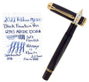 2022 PELIKAN M1000 SOUVERAN GOLD TRIM 18C F-BBB 2.03MM FLEX NIB BLACK FOUNTAIN PEN MINT NEW IN BOX OFFERED BY ANTIQUE DIGGER