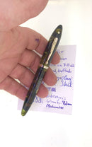 CIRCA 1931 SHEAFFER OVERSIZE BALANCE MARINE GREEN FOUNTAIN PEN RESTORED