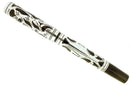 C1915 WATERMAN 414 PSF STERLING TREFOIL VINE OVERLAY FOUNTAIN PEN RESTORED