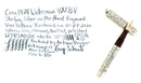 C1924 WATERMAN STERLING HAND ENGRAVED VINE 452 1/2V FOUNTAIN PEN RESTORED OFFERED BY ANTIQUE DIGGER
