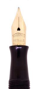 C1924 WATERMAN STERLING HAND ENGRAVED VINE 452 1/2V FOUNTAIN PEN RESTORED OFFERED BY ANTIQUE DIGGER