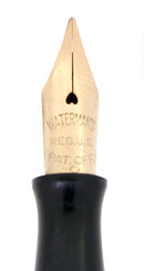 C1917 WATERMAN STERLING GOTHIC OVERLAY 452 1/2V XF-BBB NIB FOUNTAIN PEN RESTORED OFFERED BY ANTIQUE DIGGER