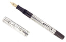 1920S WATERMAN STERLING GOTHIC 452 OVERLAY FOUNTAIN PEN XF-BBB FLEX NIB RESTORED OFFERED BY ANTIQUE DIGGER