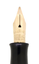 1920S WATERMAN 452 STERLING GOTHIC OVERLAY M-BBB FLEX NIB FOUNTAIN PEN RESTORED OFFERED BY ANTIQUE DIGGER