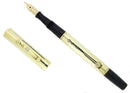 C1917 WATERMAN 552 1/2 SOLID 14K GOLD OVERLAY XF-BBB NIB FOUNTAIN PEN RESTORED OFFERED BY ANTIQUE DIGGER