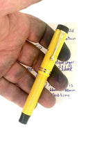 CIRCA 1928 FLAT TOP PARKER MANDARIN YELLOW DUOFOLD JUNIOR FOUNTAIN PEN RESTORED