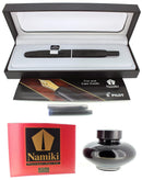 NEW PILOT NAMIKI VANISHING POINT MATTE BLACK WITH BLACK TRIM 18K NIB FOUNTAIN PEN OFFERED BY ANTIQUE DIGGER