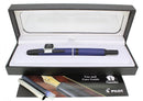 PILOT NAMIKI VANISHING POINT MATTE BLUE WITH BLACK TRIM 18K NIB FOUNTAIN PEN OFFERED BY ANTIQUE DIGGER