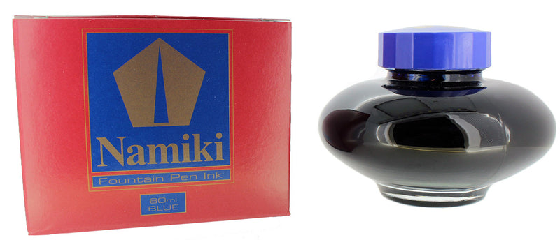 PILOT NAMIKI BLUE FOUNTAIN PEN INK 60ML BOTTLE WITH RESERVOIR OFFERED BY ANTIQUE DIGGER
