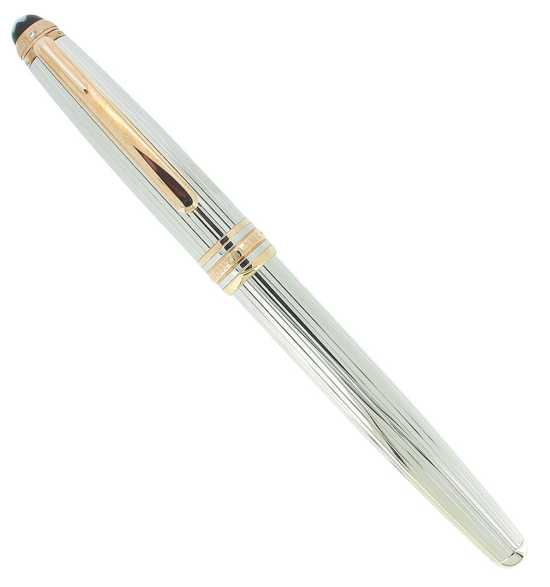 MONTBLANC 1924 LIMITED EDITION 75 ANNIVERSARY 144 STERLING SILVER FOUN