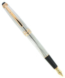 MONTBLANC 1924 LIMITED EDITION 75 ANNIVERSARY 144 STERLING SILVER FOUNTAIN PEN STICKERED & BOXED OFFERED BY ANTIQUE DIGGER