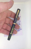 CIRCA 1928 WATERMAN 94 BLUE GREEN RIPPLE XF-BBB FLEX NIB FOUNTAIN PEN RESTORED