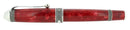 AURORA 85TH ANNIVERSARY LIMITED EDITION STERLING SILVER & RED MARBLED ROLLERBALL PEN OFFERED BY ANTIQUE DIGGER