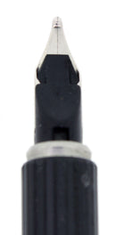 1970S AURORA HASTIL ECOSTEEL 14K BROAD NIB FOUNTAIN PEN NEW IN BOX NEVER INKED OFFERED BY ANTIQUE DIGGER