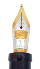 2007 BEXLEY OWNERS CLUB LIMITED EDITION DARK MAHOGANY EBONITE FOUNTAIN PEN NEVER INKED MINT OFFERED BY ANTIQUE DIGGER