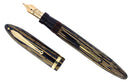 CIRCA 1938 SHEAFFER OVERSIZE GOLDEN BROWN BALANCE FOUNTAIN PEN RESTORED OFFERED BY ANTIQUE DIGGER