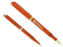 1920S WATERMAN CARDINAL 52 1/2V FOUNTAIN PEN AND PENCIL SET XF-BBB NIB RESTORED OFFERED BY ANTIQUE DIGGER