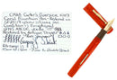 SCARCE CIRCA 1928 CARTER'S OVERSIZE 10117 CORAL FOUNTAIN PEN NEAR MINT CONDITION OFFERED BY ANTIQUE DIGGER
