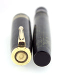 EARLY 1930S CARTER FOUNTAIN PEN OLIVE SNAKESKIN CELLULOID OFF CATALOG RESTORED OFFERED BY ANTIQUE DIGGER