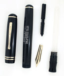 1930s CARTER'S JET BLACK CELLULOID FOUNTAIN PEN WITH M to BBB FLEXIBLE NIB IN RESTORED CONDITION OFFERED BY ANTIQUE DIGGER