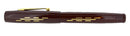 CIRCA 1937 CHILTON MAROON WING-FLOW FOUNTAIN PEN RESTORED INLAID GOLD DESIGN OFFERED BY ANTIQUE DIGGER