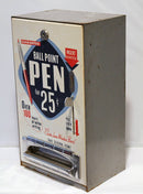 CIRCA 1950s COIN OPERATED BALLPOINT PEN VENDING MACHINE GREAT GRAPHICS WORKING CONDITION OFFERED BY ANTIQUE DIGGER