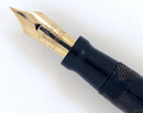 RESTORED CIRCA 1930 CONKLIN ENDURA SYMETRIK BRONZE & BLACK CELLULOID FOUNTAIN PEN OFFERED BY ANTIQUE DIGGER