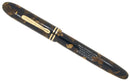 RESTORED CIRCA 1930 CONKLIN ENDURA SYMETRIK BRONZE & BLACK CELLULOID FOUNTAIN PEN OFFERED BY ANTIQUE DIGGER
