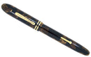 RESTORED CIRCA 1930 CONKLIN ENDURA SYMETRIK BRONZE & BLACK CELLULOID FOUNTAIN PEN OFFERED BY ANTIQUE DIGGER