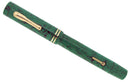 1927 CONKLIN SENIOR ENDURA MEDIUM GREEN HARD RUBBER FOUNTAIN PEN RESTORED OFFERED BY ANTIQUE DIGGER