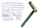 1927 CONKLIN SENIOR ENDURA MEDIUM GREEN HARD RUBBER FOUNTAIN PEN RESTORED OFFERED BY ANTIQUE DIGGER