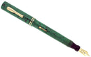 1927 CONKLIN SENIOR ENDURA MEDIUM GREEN HARD RUBBER FOUNTAIN PEN RESTORED OFFERED BY ANTIQUE DIGGER