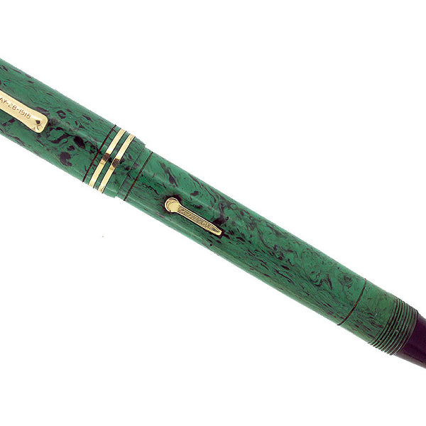 1927 CONKLIN SUB ENDURA OVERSIZE MEDIUM GREEN HARD RUBBER