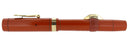 CIRCA 1924 CONKLIN SENIOR ENDURA RED HARD RUBBER CRESCENT FILLER FOUNTAIN PEN OFFERED BY ANTIQUE DIGGER